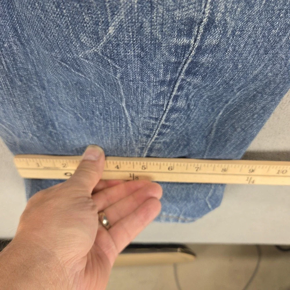 VTG Levis Engineered Jeans Mens Blue Buckle Back Twisted Button Fly Fits 33x30